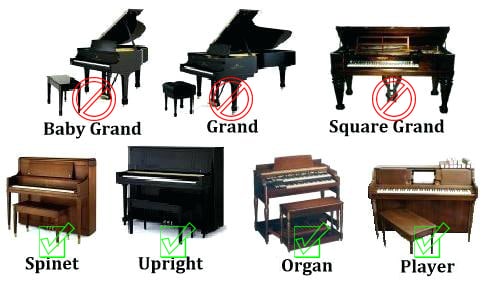 Move King Piano types